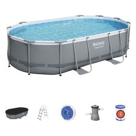Piscina Power Steel Frame Ovale Cm. 488X305X107 con Pompa