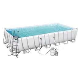 Bestway 56475 Piscina Steel Rettangolare Filtro J5 732X366 H 132