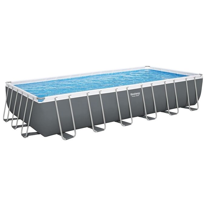 Bestway Set Piscina Fuori Terra Power Steel Rettangolare da 732x366x132cm