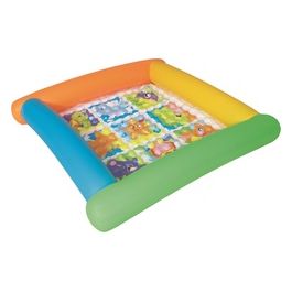 Bestway - Tappetino Animali con Fondo Gonfiabile, 132 x 132 x 23 cm, 52240