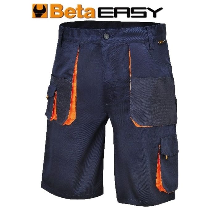 Image of BETA Bermuda Easy Twill 180gr Blu Taglia M per Abbigliamento da Lavoro e Antinfortunistica