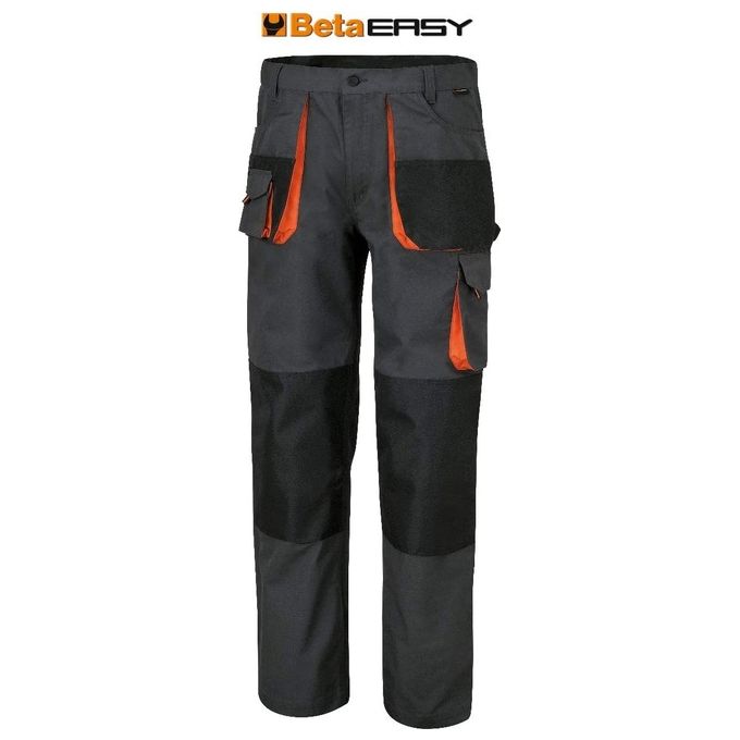 Image of BETA Pantaloni Easy Canvas Grigio Taglia S per Lavoro e Attivita' Fai da Te in Tessuto Resistente