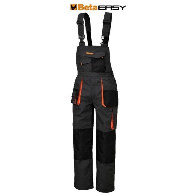 Image of BETA Salopette Easy Twill 180gr Grigia Taglia XXXXL per Abbigliamento da Lavoro e Antinfortunistica in Tessuto Resistente