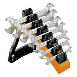 Serie 7 Pz. Chiavi A Forchetta Art. 55/Sp7 Pratico Supporto In Materiale Plastico Incluso Misure: 6X7-8X9-10X11-12X13 14X15-16X17-18X19 Mm 	