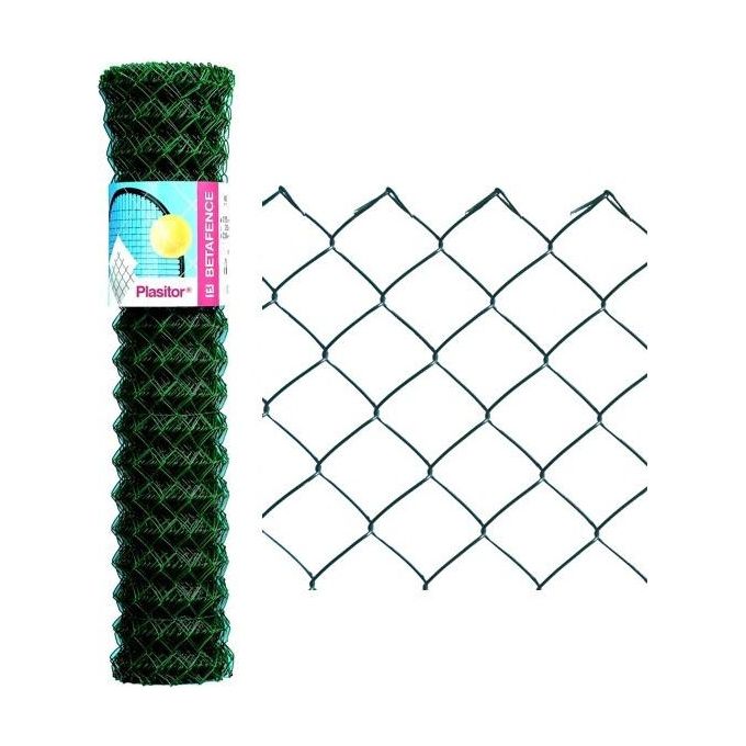 Cavatorta rete metallica plastificata a semplice torsione maglia quadra 25  x h. 0,8 mt