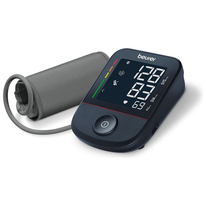 Image of Beurer BM48 BT Misuratore di pressione da braccio connettibile Bluetooth per trasmissione automatica dei valori all'app Beurer healthManager Pro Indicatore del valore a riposo - con sensore posizionamento manicotto - porta USB-C per alimentazione da rete