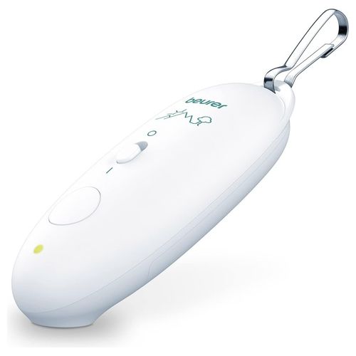 BR 10 - Dispositivo per punture d’insetto, con piastra in ceramica riscaldante, programma rapido da 3 s e alimentazione a batterie, colore bianco