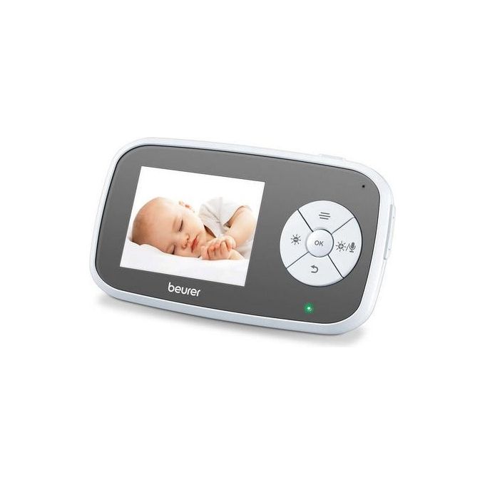 Beurer BY 110 Babyphone Video Wi-Fi con Funzione di Visione Notturna a Infrarossi e Modalita Eco Grigio