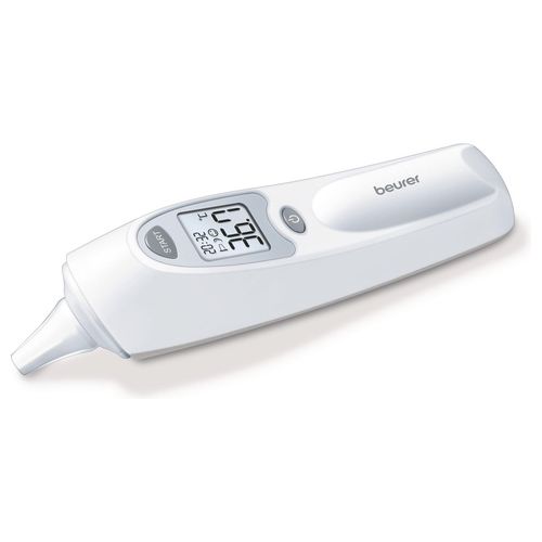 FT58 Termometro Auricolare Infrarossi Memoria 10 Valori Allarme Febbre colore Bianco