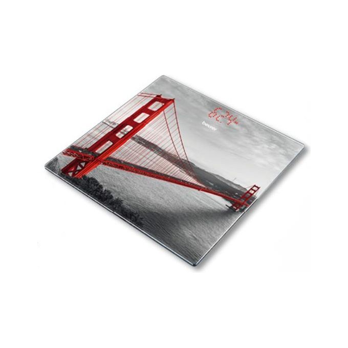 Beurer GS 215 San Francisco Bilancia in Vetro con Display LED Magic
