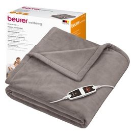 Beurer HD 150 XXL Taupe Termocoperta Elettrica Extra Morbida con Sei Livelli di Temperatura Regolabili e Disinserimento Automatico di Sicurezza Tortora