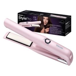 HS 20 Piastra Portatile Cordless Batteria Usb 3 Temperature Rosa