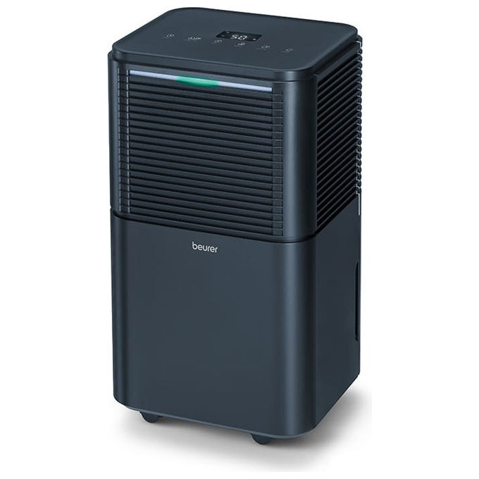 Beurer LE150 Deumidificatore 12 l-24h per ambienti fino a 30 m² Serbatoio 2 L Classe A Funzione Bucato Modalita' Notte colore Nero