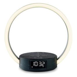 WL 65 WakeCharge 3 in 1: illumina, ricarica lo smartphone e ti aiuta a svegliarti/addormentarti - Con base di ricarica rapida induttiva per smartphone Qi da 10 W - Modalità alba e tramonto - Luci LED di atmosfera e luminosità regolabile - 2 orari s