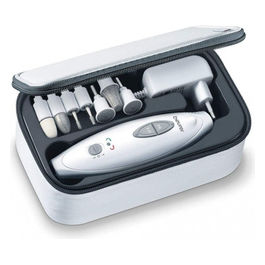 MP 41 Set per Manicure e Pedicure  - Fresa per unghie a regolazione continua per manicure e pedicure con 7 accessori e luce a LED 