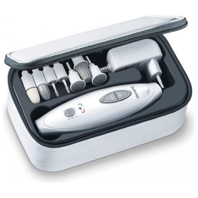 Beurer MP 41 - Fresa per Unghie con 7 Accessori Professionali per Manicure e Pedicure