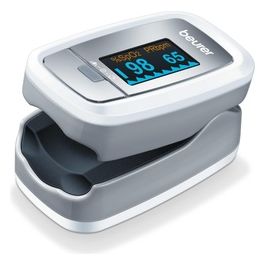 [ComeNuovo] Beurer Pulsossimetro Monitoraggio Saturazione di Ossigeno nel Sangue e del Battito Cardiaco 61 x 36 x 32 mm Grigio PO 30