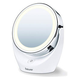 Specchio Cosmetico LED Ricaricabile BS47 con Base, Ripe Cherry