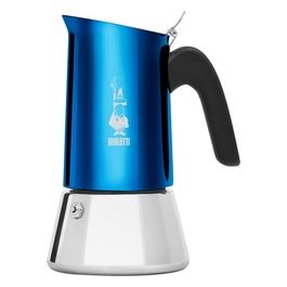 0007275cn Caffettiera New Venus Blu 6 Tazze Manico Anti Scottatura Adatta a Induzione