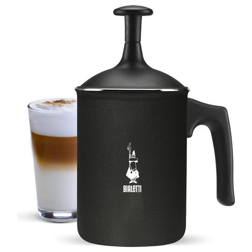Tutto Crema Schiumalatte da 3 Tazze con Colino Doppio per una Schiuma Robusta 0,5Lt Nero