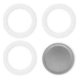0800032 Guarnizione e Filtro in Acciaio Inox 2 Tazze