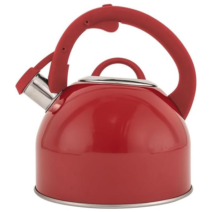 Bialetti Bollitore 2.5 Litri Acciaio Collezione Winter Wonderland Rosso Adatto ai piani ad Induzione
