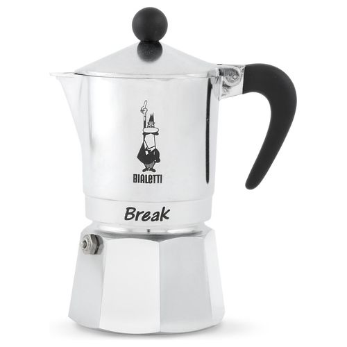Break Caffettiera Espresso Tazza 1 Alluminio Grigio 11x7x14 cm