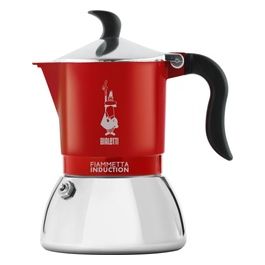 Bialetti Caffettiera Fiammetta Rossa per Induzione 2 Tazze