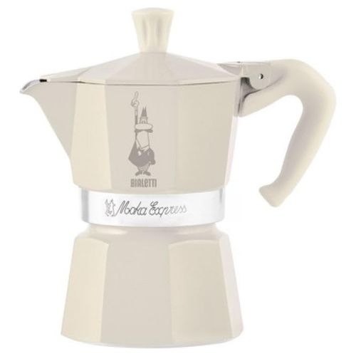 Caffettiera Moka 3 Tazze Collezione Winter Wonderland Colore Panna