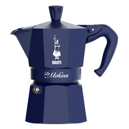 Bialetti, Caffettiera Moka Manuale, 0.04 L, Blu