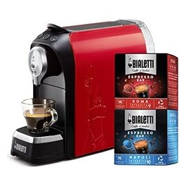 Elettrico Macchina Caffè Espresso Per Capsule In Alluminio Incluse 32 Capsule Rosso