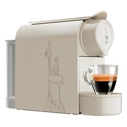 Bialetti Gioia Responsible Macchina Caffe' Espresso per Capsule in Alluminio Tortora