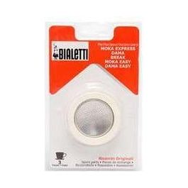 Guarnizione in alluminio e filtro, 3 tazze per Moka Express - Dama - Break - Fiammetta - Iris - Junior