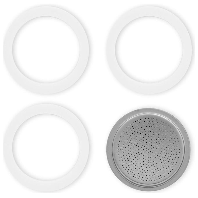 Bialetti Guarnizione e filtro in alluminio per caffettiera moka 1-2 tazze