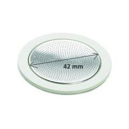 3 Guarnizioni e Filtro in alluminio per caffettiera moka 2 tazze