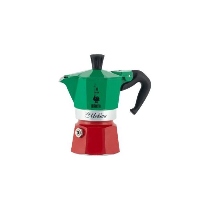 Bialetti La Mokina Italia Tricolore Caffettiera 1-2 Tazza