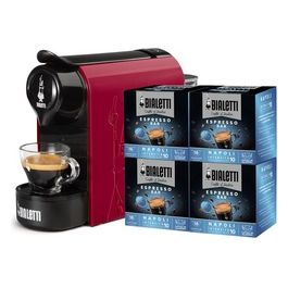 Macchina Caffe 1200 w serbatoio 0.5 litri 20bar 64 Capsule di caffè incluse Nero rossa