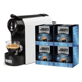 Macchina Caffe 1200 w serbatoio 0.5 litri 20bar 64 Capsule di caffè incluse Nero Bianca