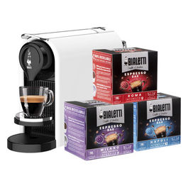 Gioia Plus macchina caffè capsule automatica bianco 0,5L con 48 capsule