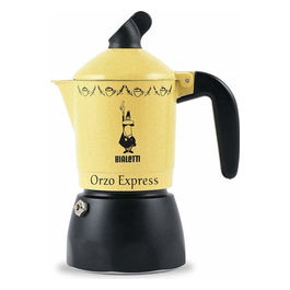 Bialetti, Moka Orzo Express Gran Gala 2 Tazze, Alluminio, Gialla
