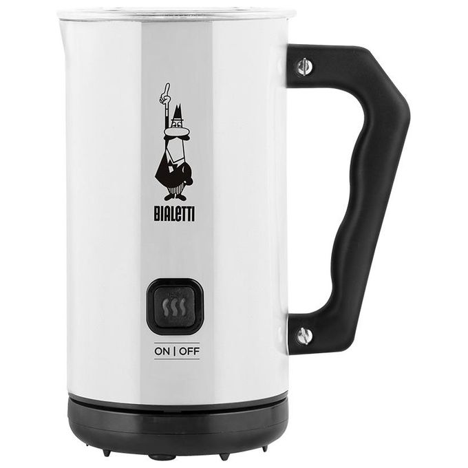 Bialetti Milk Frother Elettrico Montalatte per Cappuccino Bianco