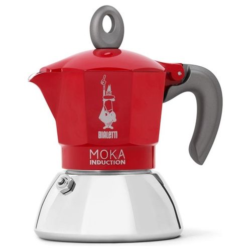 Moka induction 2 Tazze Rosso/Argento