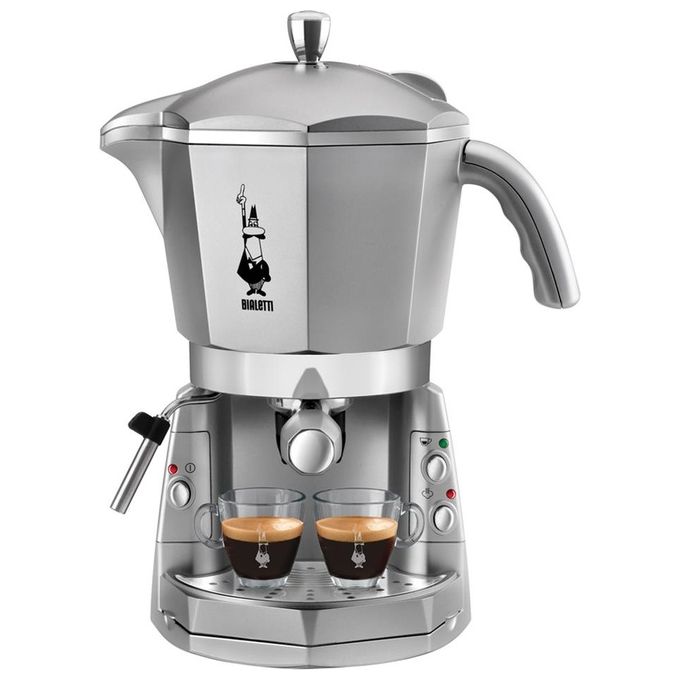 Bialetti Mokona CF40 Macchina Caffe' Espresso caffe' macinato o capsule Bialetti 20 bar 1050 W 1,5 Litri Silver