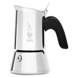 New Venus Caffettiera in Acciaio Inox Non Adatta all'Induzione 2 Tazze Argento