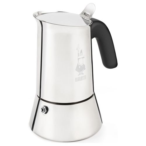 New Venus Caffettiera in Acciaio Inox Non Adatta all'Induzione 2 Tazze Argento
