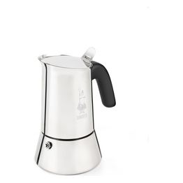 Bialetti New Venus Caffettiera in Acciaio Inox Adatta all'Induzione 4 Tazze Argento