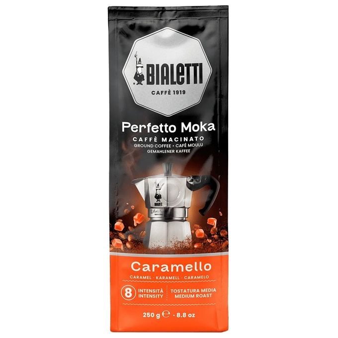 Bialetti Perfetto Moka Caffe' Macinato Gusto Caramello 1 x 250 gr