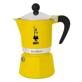Rainbow Caffettiera Colorata Alluminio Giallo 1 Tazza