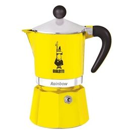 Bialetti Rainbow Caffettiera Colorata Alluminio Giallo 1 Tazza