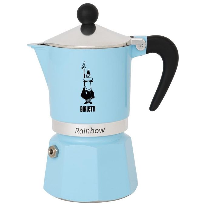 Bialetti Rainbow Moka 1 Tazza Azzurra